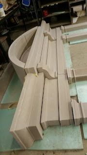 Custom limestone door surround