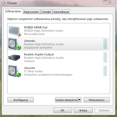 Głośniki nie działają