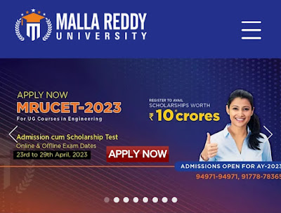 MALLA REDDY SCHOLARSHIPS 2023