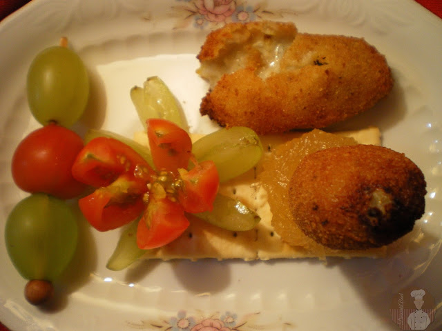 Croquetas de Gorgonzola con cabello de ángel