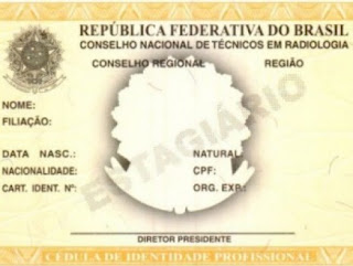 carteirinha de estagio radiologia