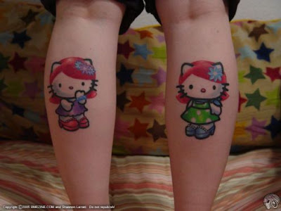These Hello Kitty Tattoos are just lovely See more cute Hello Kitty tattoos 
