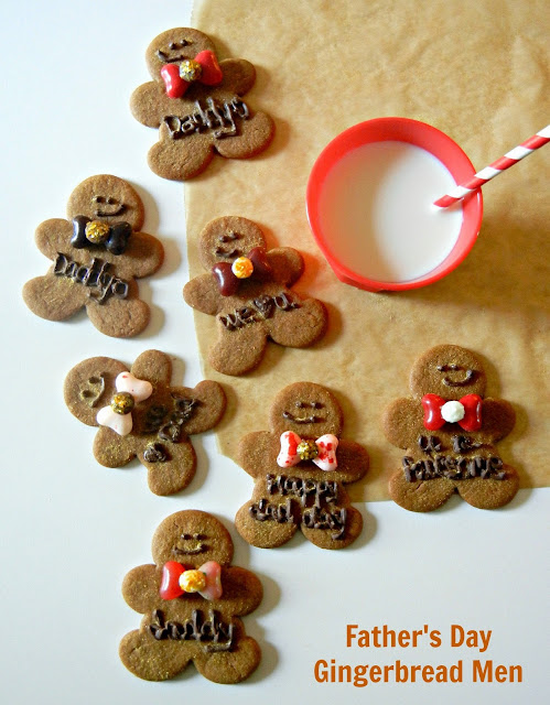 Father's Day gingerbread men cookies