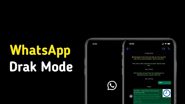 Cara mengaktifkan whatsapp drak mode di android dan iPhone