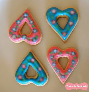 Galletas decoradas: corazones