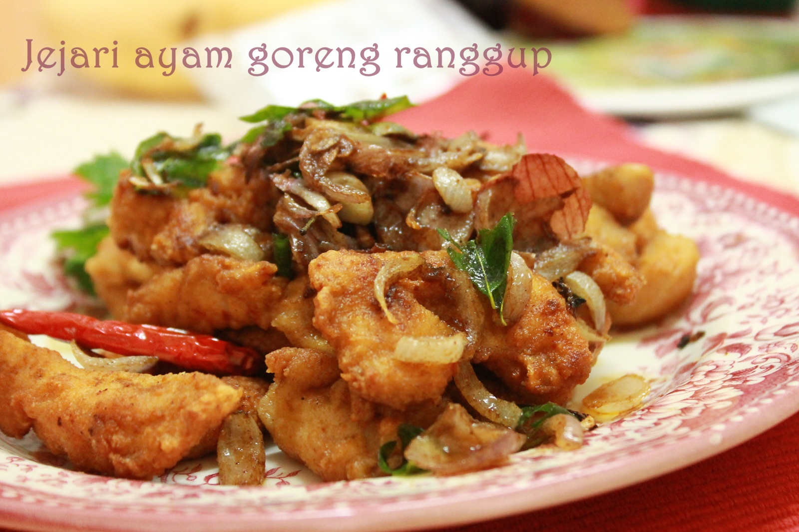 Catatan harian dunia masakan: Jejari ayam goreng ranggup