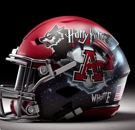 Arkansas State Red Wolves Harry Potter Concept Football Helmet