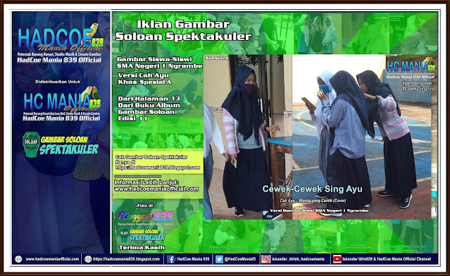 Iklan Gambar Soloan Spektakuler - Gambar Siswi SMA Negeri 1 Ngrambe Versi Cah Ayu Khas Spesial A 13-11