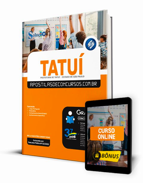 Apostila Prefeitura de Tatuí SP 2022 PDF e Impressa