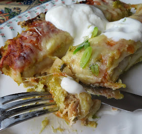 Green Chili Turkey Enchiladas