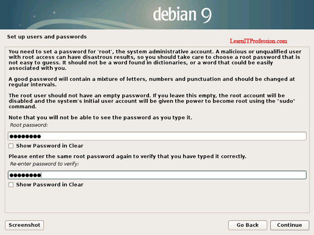 installation of debian 9 with lvm