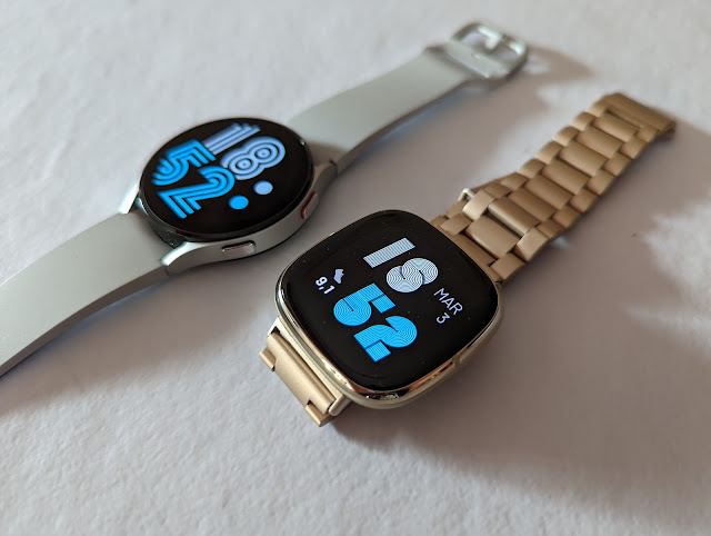 Samsung Galaxy Watch 4 vs Fitbit Sense (o Versa 3)