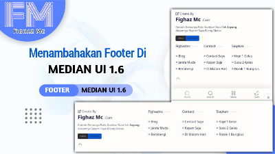 Bagaimana Cara Membuat Dan Menambahkan Menu Di Bagian Footer Template Median Ui 1.6?