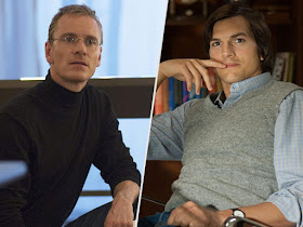 michael fassbender y ashton kutcher interpretan a Steve Jobs en dos versiones de la película