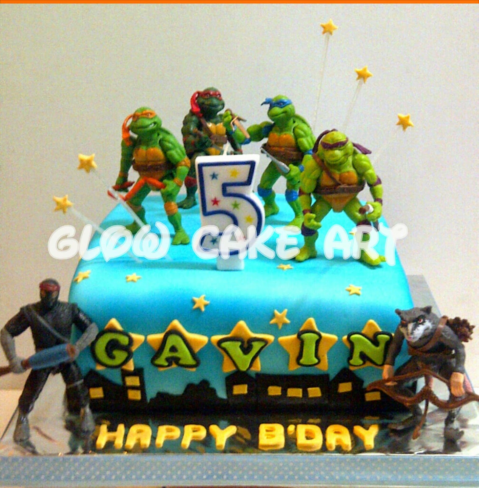 Ninja Turtle Cake Glow Cake Art