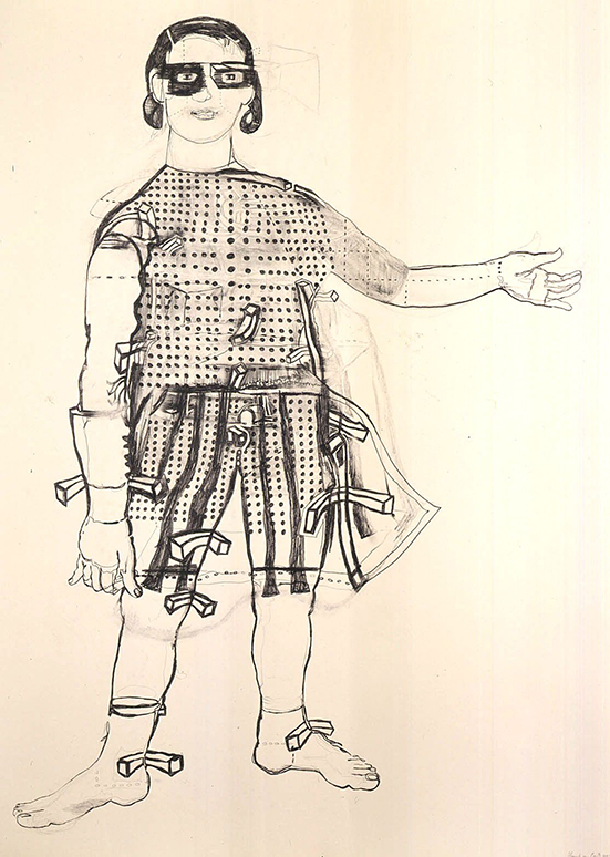 Hannah van Bart  Gladiator, 2004 Graphite on paper 141 x 100.3 cm