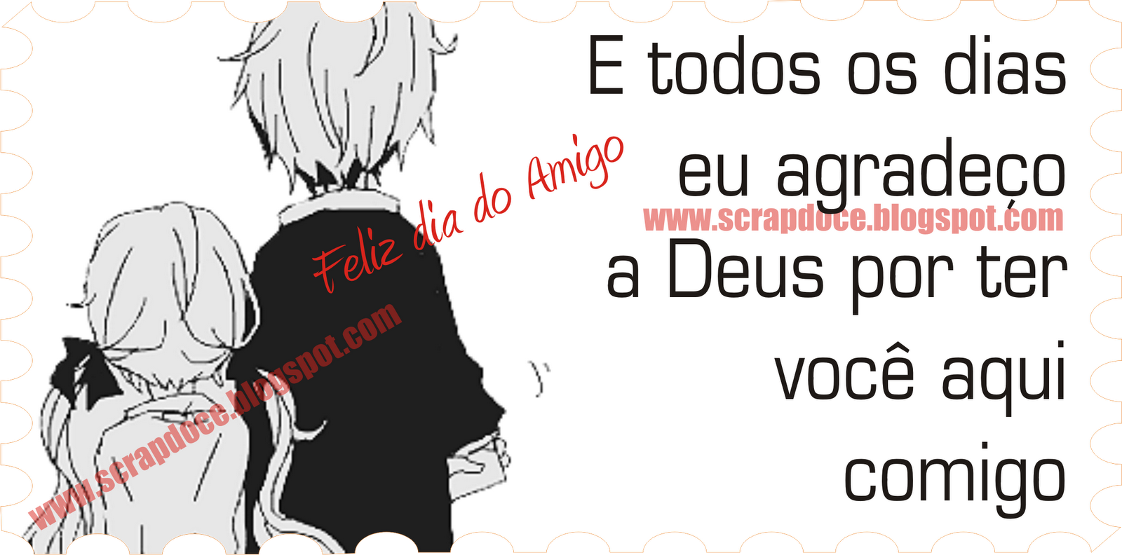 Recadinho frase de Amizade Feliz dia do amigo para partilhar no