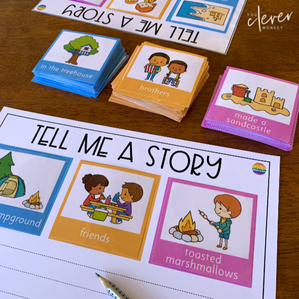 Tell Me A Story Pack for beginning readers and writers | you clever monkey