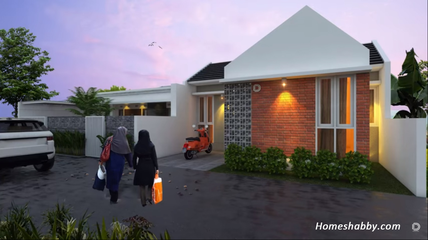 Rumah Hemat Biaya Desain Dan Denah Rumah Minimalis Ukuran 8 X 10 M Yang Elegan Dan Modern Homeshabbycom Design Home Plans