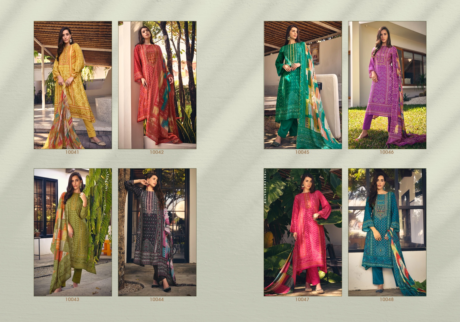 Inaayat Sadhana Muslin Silk Khatli Work Pant Style Suits