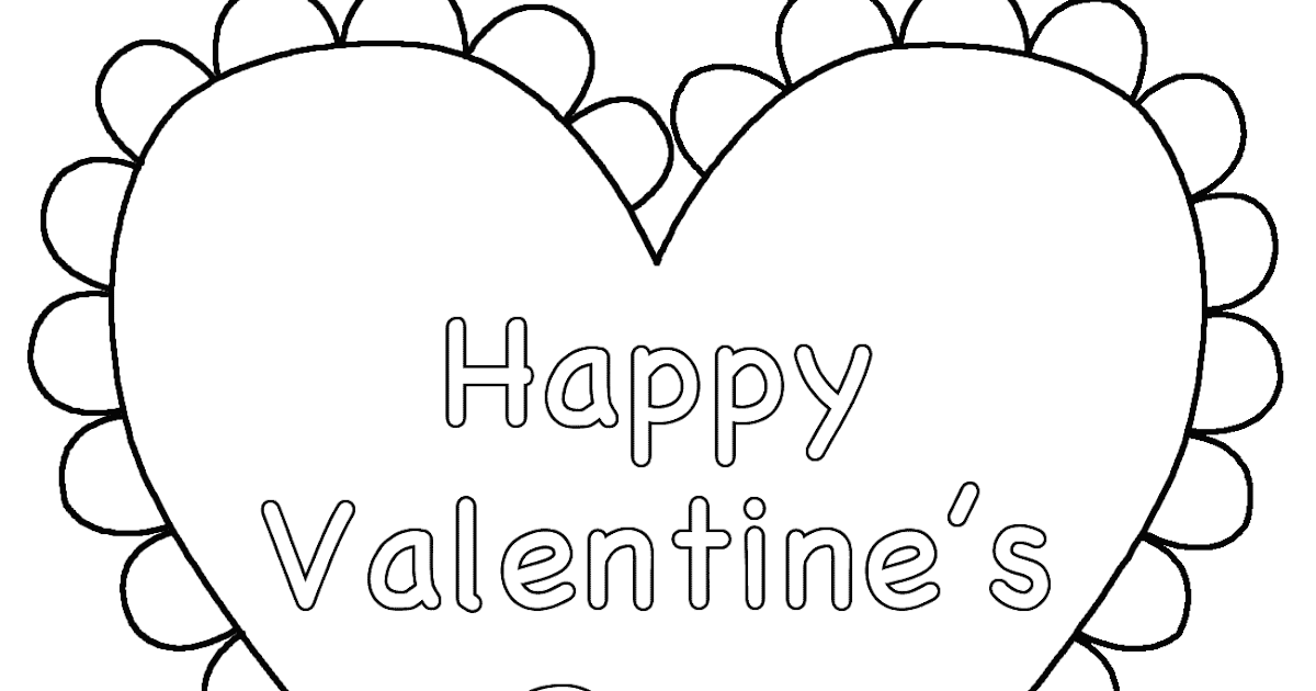 HD Pics Zone: Valentine heart coloring pages free