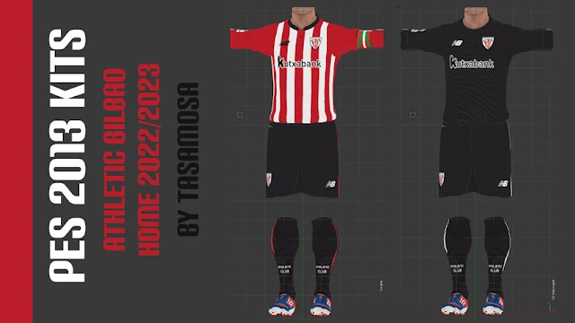 Athletic Bilbao 2022-2023 Home Kits For PES 2013