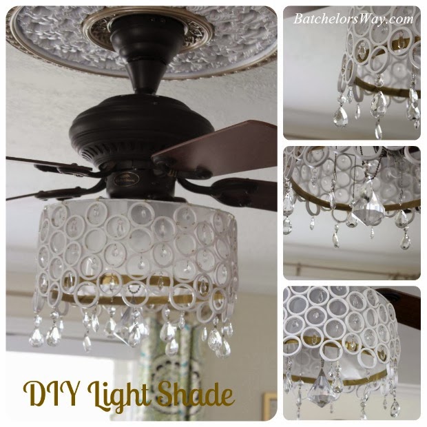 Batchelors Way: DIY Ceiling Fan Chandelier! - DIY Ceiling Fan Chandelier!