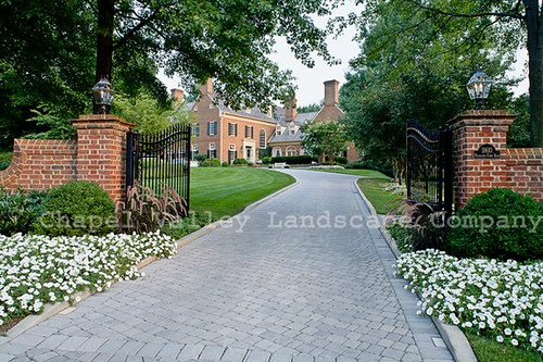 Brick Driveway Pillars