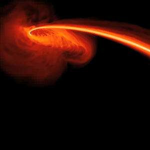 Black Hole Consuming Star1