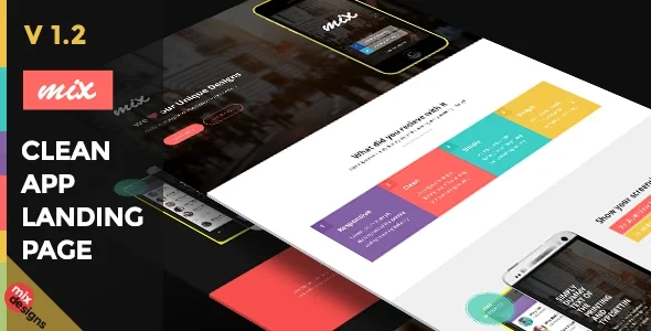 Download Mix Responsive Bootstrap App Landing Page Template