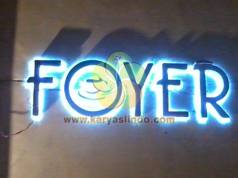 huruf timbul stainless