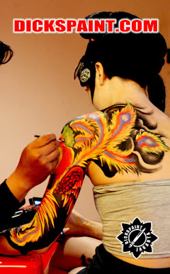 Body Painting Phoenix Yakuza Jakarta