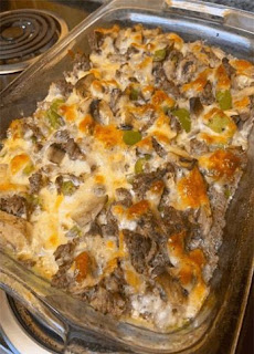 Philly Cheese Steak Casserole