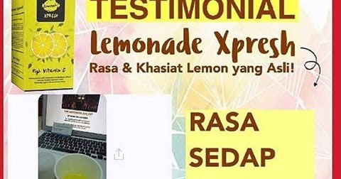 Coretan hati: LEMONADE XPRESH : Rasa & Khasiat Lemon yang Asli