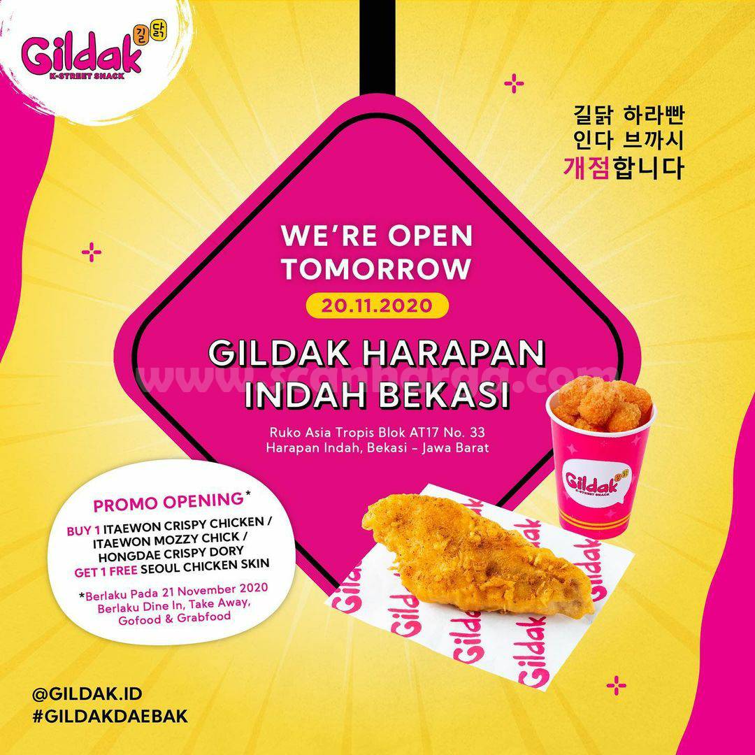 Gildak Harapan Indah Bekasi Opening Promo Beli 1 GRATIS 1