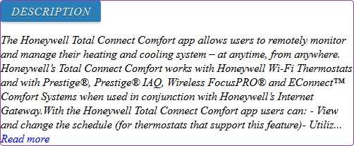 honeywell thermostat login