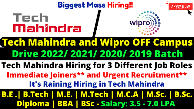 Tech Mahindra Off Campus Drive 2022 As Operation Engineer Role