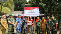 Lanal Dumai Bersama Ster TNI dan Forkopimda Laksanakan Serbuan Teritorial di Perbatasan