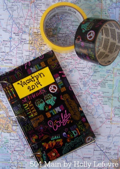 Duct Tape Vacation Journal from 504 Main #scotchducttape