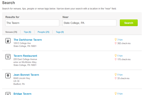 Foursquare-Tavern