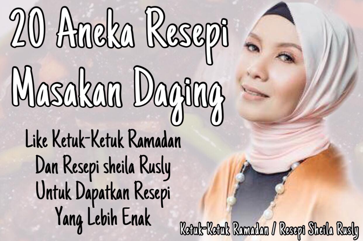 20 Aneka Resepi Masakan Daging  Sheila Rusly  KetukKetuk Ramadhan