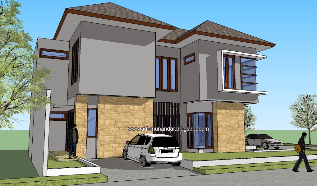 Desain Arsitektur Rumah  Tropis Moderen di Pakuwon City