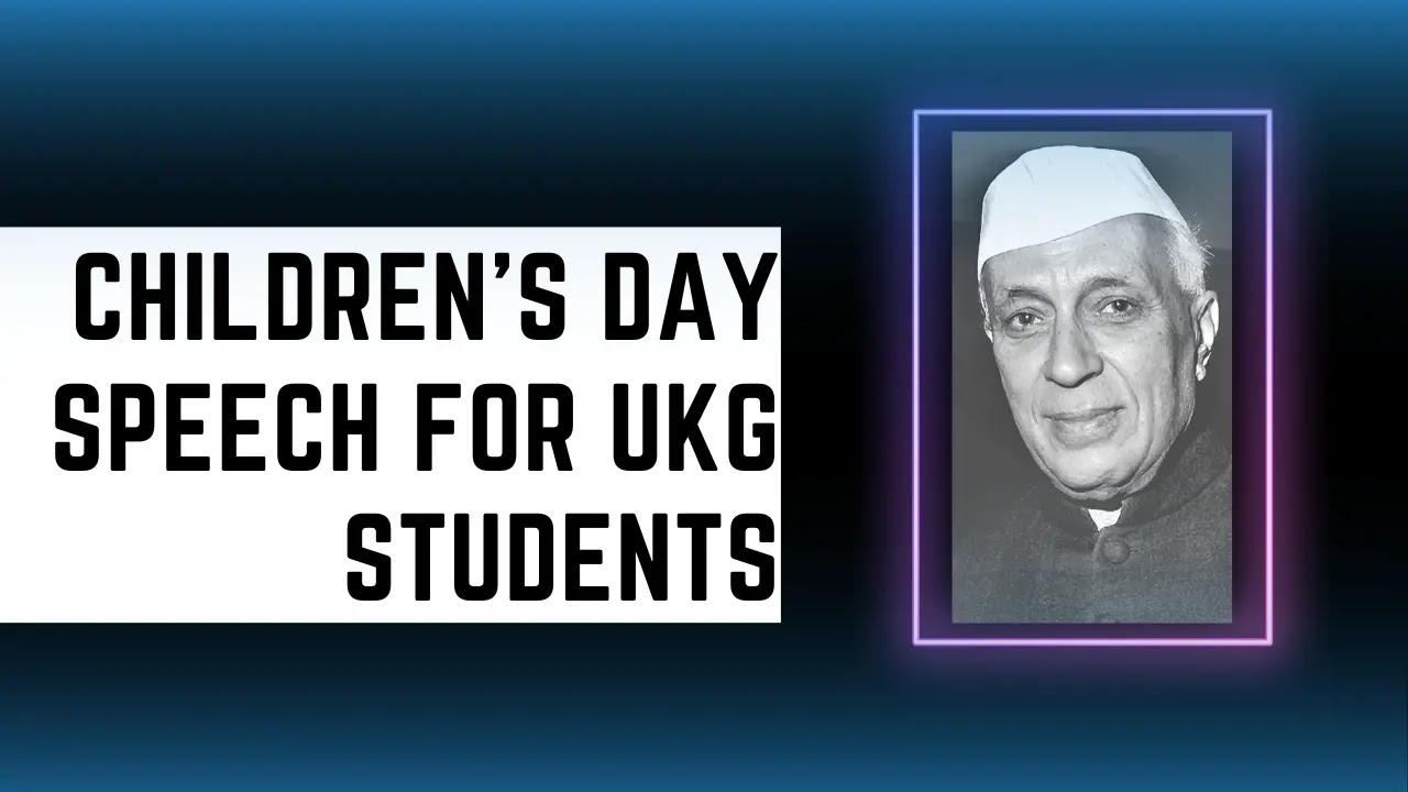 Children's Day Speech for KG Students