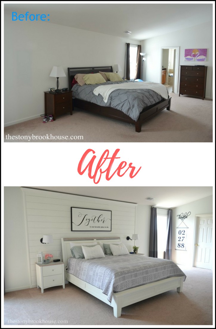 Master Bedroom Before and After