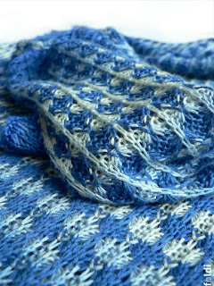 machine knitting passap bamboo scarf shawl wrap tuck stitch