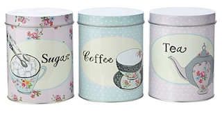 tea coffee jars shabby chic