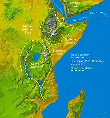 East Africa's Great Rift Valley map