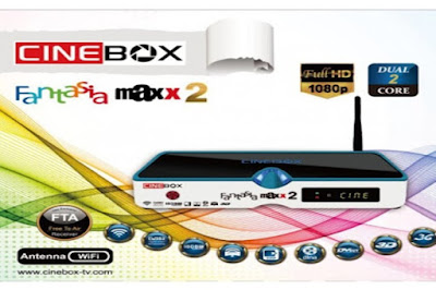  CINEBOX FANTASIA MAXX 2 HD NOVA ATUALIZAÇÃO - SKS 22W - 28/10/2016