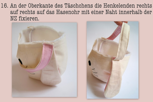 Nähanleitung Schnittmuster Ostern Mädchentasche Ostereier-Sammeltasche