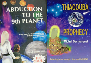 Abduction to the 9th planet and Thiaoouba Prophecy book covers